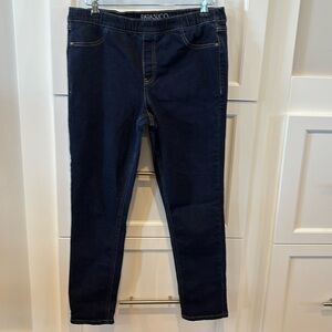 Parasuco blue crop Jeans Womens Size 12 Blue Pull On Mid Rise
